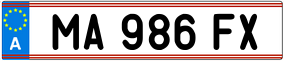 Truck License Plate